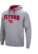 Dayton Flyers Colosseum Russell Hooded Sweatshirt - Grey