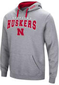 Nebraska Cornhuskers Colosseum Russell Hooded Sweatshirt - Grey