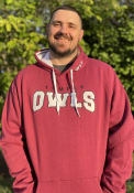 Temple Owls Colosseum Russell Hooded Sweatshirt - Red