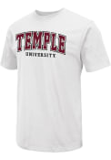 Temple Owls Colosseum Arch Name T Shirt - White