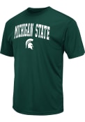 Michigan State Spartans Colosseum Arched Mascot T Shirt - Green