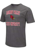 Saginaw Valley State Cardinals Colosseum Number One Design T Shirt - Charcoal