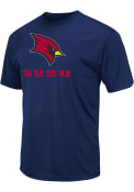 Saginaw Valley State Cardinals Colosseum Name Drop T Shirt - Navy Blue