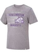 TCU Horned Frogs Colosseum Les Triblend Fashion T Shirt - Grey