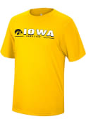 Iowa Hawkeyes Colosseum Four Leaf T Shirt - Gold