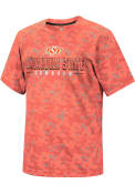 Oklahoma State Cowboys Colosseum Pyrotechnics Camo T Shirt - Orange