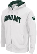 Michigan State Spartans Colosseum Henry Fleece Full Zip Jacket - White