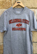 Oklahoma State Cowboys Colosseum #1 Graphic Grandpa Fashion T Shirt - Grey
