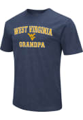 West Virginia Mountaineers Colosseum Grandpa Fashion T Shirt - Navy Blue