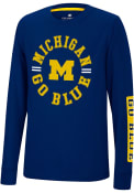 Michigan Wolverines Youth Colosseum Trolley T-Shirt - Navy Blue