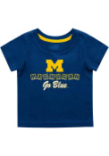 Michigan Wolverines Infant Colosseum Roger T-Shirt - Navy Blue