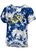Michigan Wolverines Toddler Girls Colosseum Dip Tie Dye T-Shirt - Navy Blue