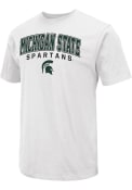 Michigan State Spartans Colosseum Arch Name Mascot T Shirt - White