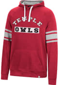 Temple Owls Colosseum Your Opinion Man Hooded Sweatshirt - Red