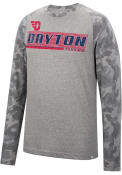 Dayton Flyers Colosseum Quintana Camo Raglan T Shirt - Grey