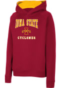 Iowa State Cyclones Youth Colosseum Number 1 Hooded Sweatshirt - Cardinal