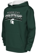 Michigan State Spartans Youth Colosseum Block Name Drop Hood - Green