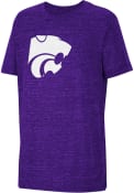 Colosseum Youth Purple K-State Wildcats Knobby Primary Logo T-Shirt