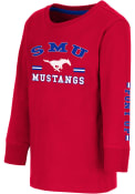 SMU Mustangs Toddler Colosseum Roof Top T-Shirt - Red