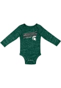 Michigan State Spartans Baby Colosseum Knobby Fun One Piece - Green