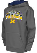 Michigan Wolverines Youth Colosseum Block Name Drop Hooded Sweatshirt - Charcoal