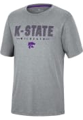 Colosseum Youth Charcoal K-State Wildcats High Pressure T-Shirt