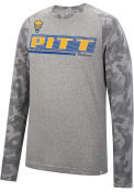 Pitt Panthers Colosseum Quintana Camo Raglan T Shirt - Grey