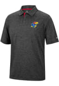 Kansas Jayhawks Colosseum Tournament Polo Shirt - Black