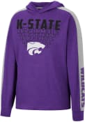 Colosseum Youth Purple K-State Wildcats Wind Changes Hooded T-Shirt