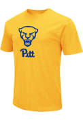 Pitt Panthers Colosseum Script logo T Shirt - Gold