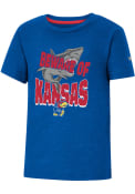 Kansas Jayhawks Toddler Colosseum Shark T-Shirt - Blue
