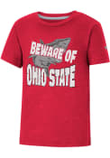 Ohio State Buckeyes Toddler Colosseum Shark T-Shirt - Red