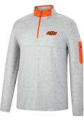 Oklahoma State Cowboys Colosseum Country Club 1/4 Zip Pullover - Grey