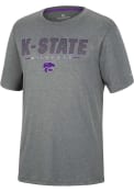 K-State Wildcats Colosseum High Pressure T Shirt - Charcoal