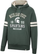 Michigan State Spartans Colosseum O Hooligan Pullover Fashion Hood - Green