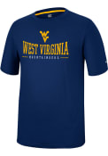 West Virginia Mountaineers Colosseum McFiddish T Shirt - Navy Blue