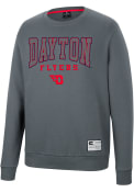 Dayton Flyers Colosseum Scholarship Fleece Crew Sweatshirt - Charcoal
