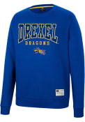 Drexel Dragons Colosseum Scholarship Fleece Crew Sweatshirt - Navy Blue
