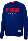 Duquesne Dukes Colosseum Scholarship Fleece Crew Sweatshirt - Navy Blue