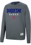 Duquesne Dukes Colosseum Scholarship Fleece Crew Sweatshirt - Charcoal