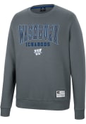 Washburn Ichabods Colosseum Scholarship Fleece Crew Sweatshirt - Charcoal