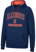 Illinois Fighting Illini Colosseum Scholarship Fleece Hooded Sweatshirt - Navy Blue