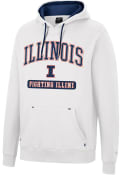 Illinois Fighting Illini Colosseum Scholarship Fleece Hooded Sweatshirt - White