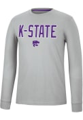 K-State Wildcats Colosseum Spackler T Shirt - Grey