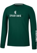 Michigan State Spartans Colosseum Spackler T Shirt - Green