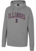 Illinois Fighting Illini Colosseum Allen Hooded Sweatshirt - Grey