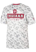 Indiana Hoosiers Colosseum Storm Shadow Camo T Shirt - Grey