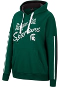 Michigan State Spartans Womens Colosseum Serena Hooded Sweatshirt - Green