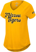 Missouri Tigers Womens Colosseum Stylishly T-Shirt - Gold