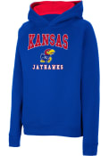 Kansas Jayhawks Youth Colosseum Number 1 Hooded Sweatshirt - Blue